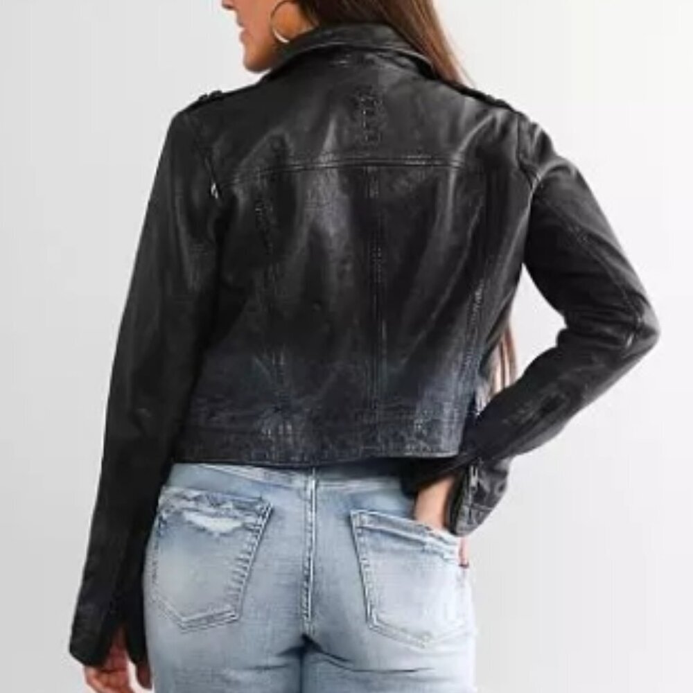 MAURITIUS Faira Lamb Leather Jacket – Black (Size S, NWT) - Picture 8 of 13